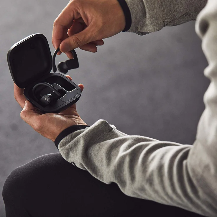 Powerbeats Pro Apple H1 Chip In-Ear Kopfhörer mit Bluetooth, Mikrofon, geeignet für Sport, schwarz, weiß – Bild 5