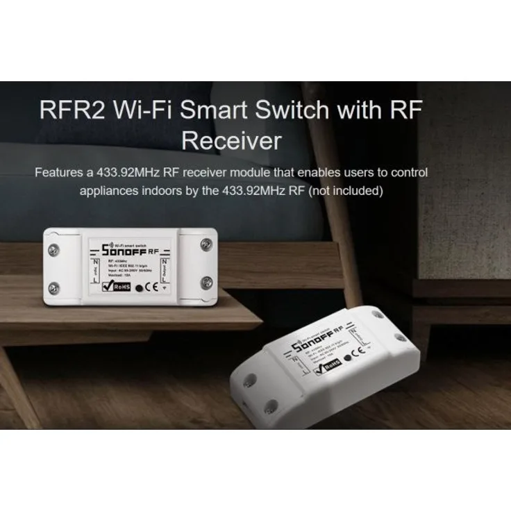 SONOFF WiFi Smart Switch RFR2 - 1 Kanal Schaltaktor WiFi-433MhZ