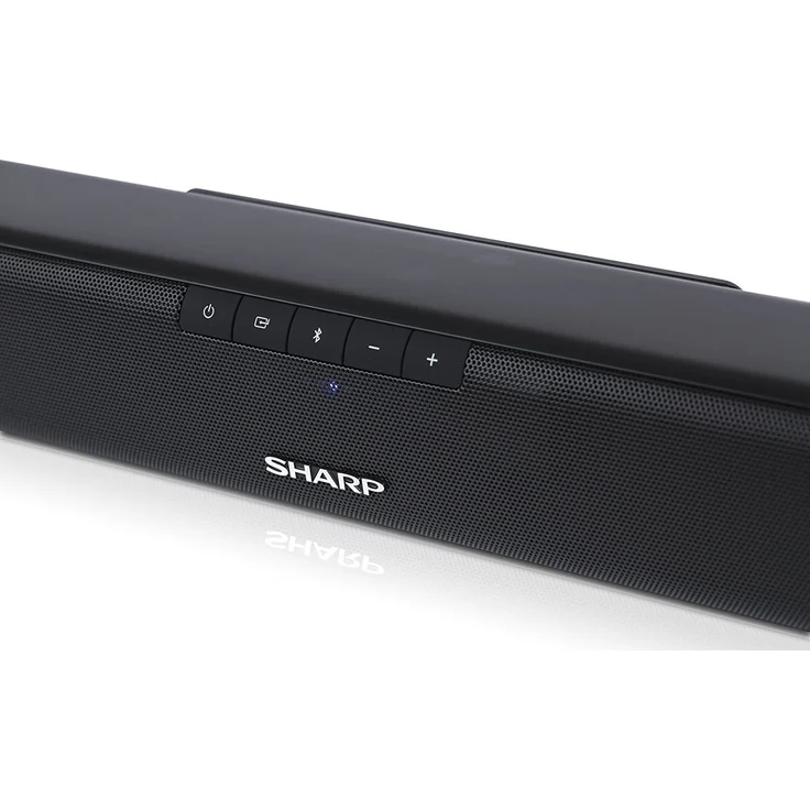 Sharp HT-SBW110 2.1 Slim 2.1 Soundbar mit Subwoofer, kabellos/kabelgebunden, geeignet für TV, schwarz – Bild 3
