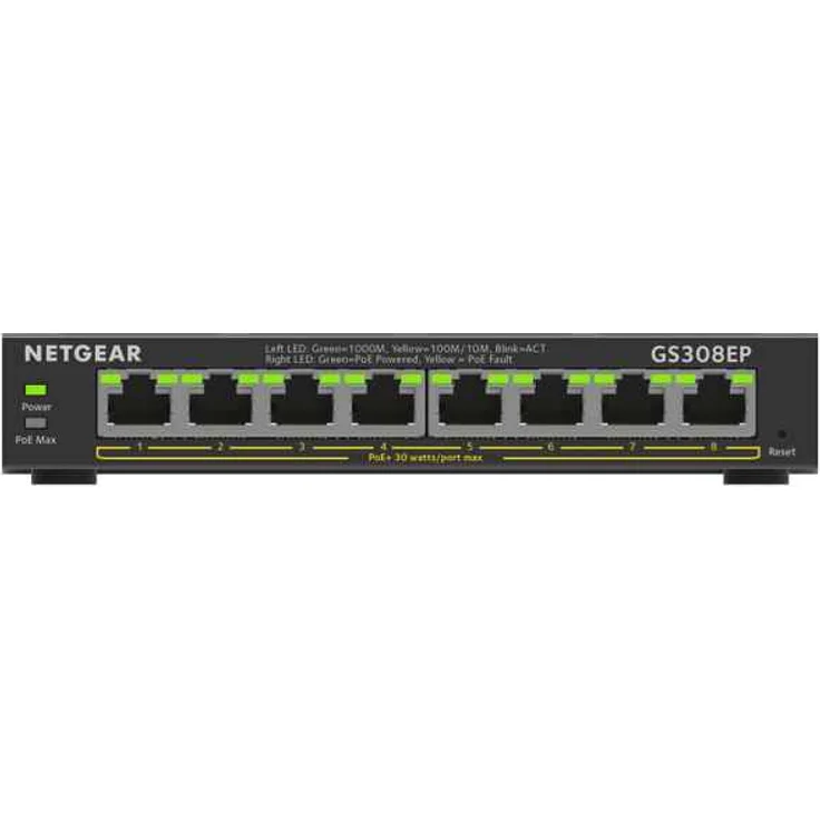NETGEAR 8PT GE Plus Switch W-POE+ – Bild 1