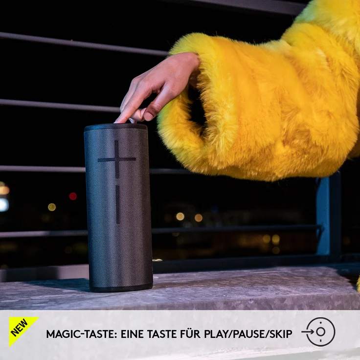 Ultimate Ears Boom 3 Bluetooth-Lautsprecher mit Radio, Webradio, wasserdicht, Grau – Bild 5