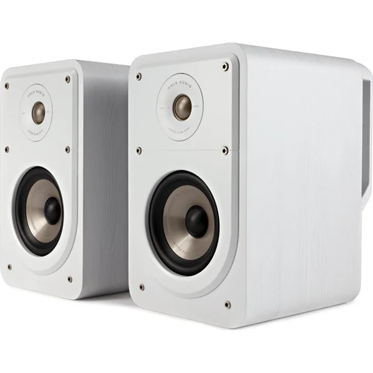 Polk Audio Signature S15E Regallautsprecher, Stereo-Lautsprecher, HiFi Lautsprecher für Musik und Heimkino Sound, passiver Full Range Lautsprecher, 20 - 100 Watt, 8 Ohm, High Res, 48Hz - 40kHz (Paar) Regallautsprecher weiß