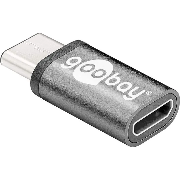 Goobay 56635 Adapter USB-C auf USB 2.0 Micro-B, grau - Preisvergleich