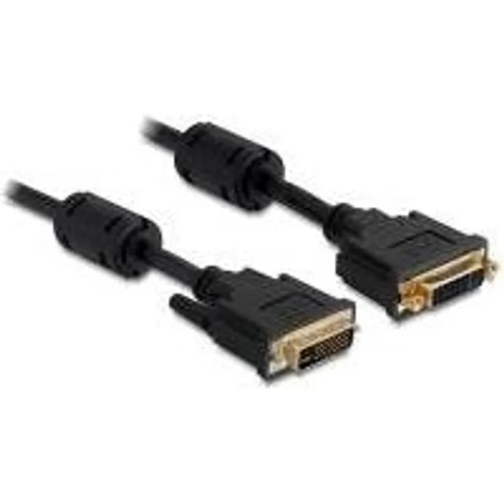 DeLOCK - DVI Verlängerungskabel - DVI 24+5 (M) - DVI 24+5 (W) - 3m - schwarz (83108)