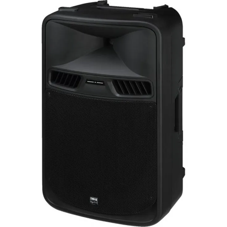 IMG STAGELINE PAK-415 Aktive Power-PA-Lautsprecherbox mit 2-Kanal-Verstärker, 450 W schwarz