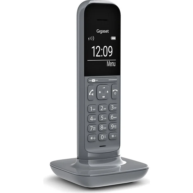 Gigaset CL390 schnurloses Design-Telefon ohne Anrufbeantworter, DECT Telefon mit Freisprechfunktion, großem Grafik Display, leicht zu bedienen mit intuitiver Menüführung, Satellite Grey, Analog-Telefon, grau – Bild 3