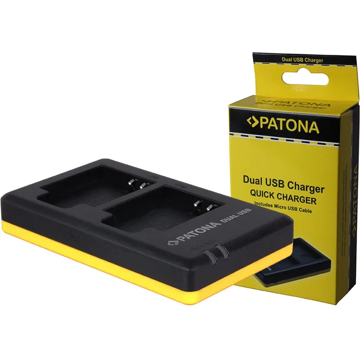 PATONA 1972 USB Dual Ladegerät - für Akku Olympus Li-50B