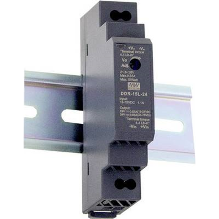 Mean Well DDR-15G-5 Hutschienen-DC/DC-Wandler (DIN-Rail) 5 V/DC 3 A 15 W 1 x (DDR-15G-5)