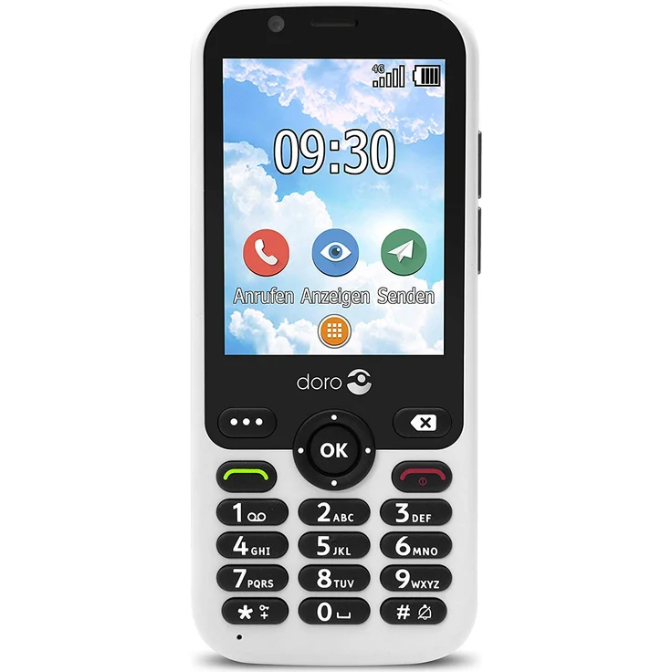 Doro 7010 - 4G Mobiltelefon (3 MP Kamera, 2,8 Zoll (7,11cm) Display, LTE, GPS, Bluetooth, WhatsApp, Facebook, WiFi) weiß – Bild 1