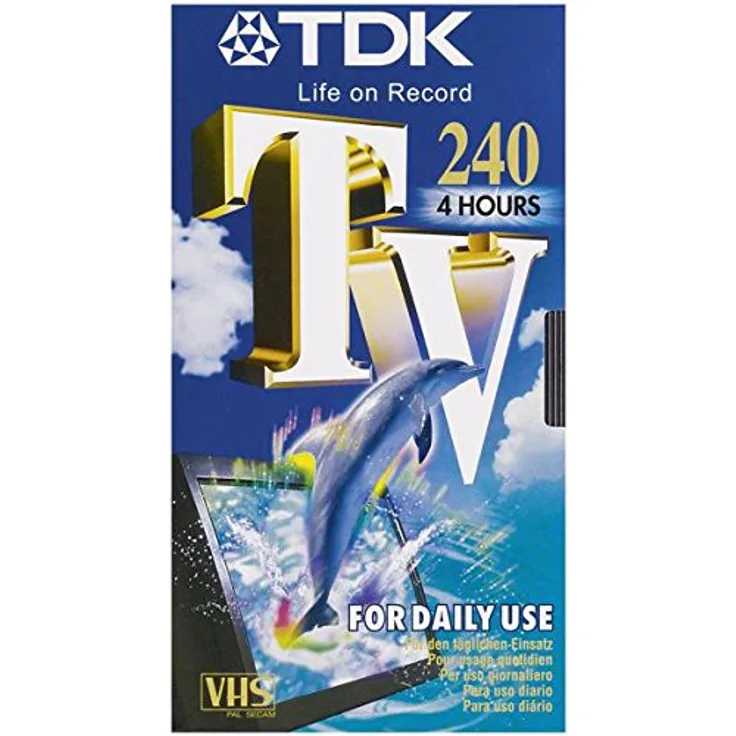 TDK VHS Videokassette TV-240 (240 Minuten Laufzeit) 1 Stück