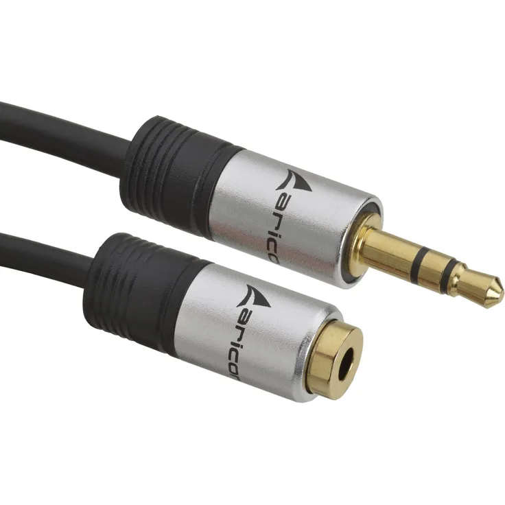 aricona Klinke Verlängerungskabel AUX Audio Kabel Verlängerung / 3 Meter