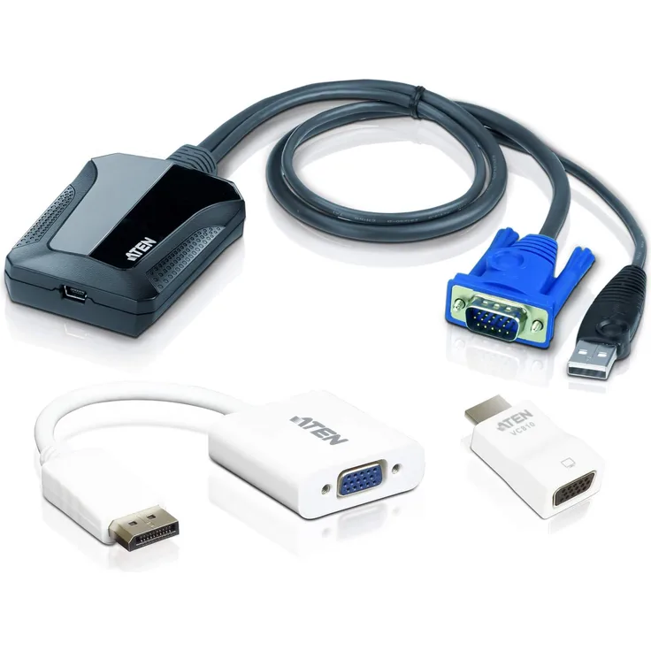 Laptop USB KVM Console Crash Cart-Adapter IT Kit | Neueste Version von CV211 | #1# 1 Global KVM Marktführer | ATEN UK