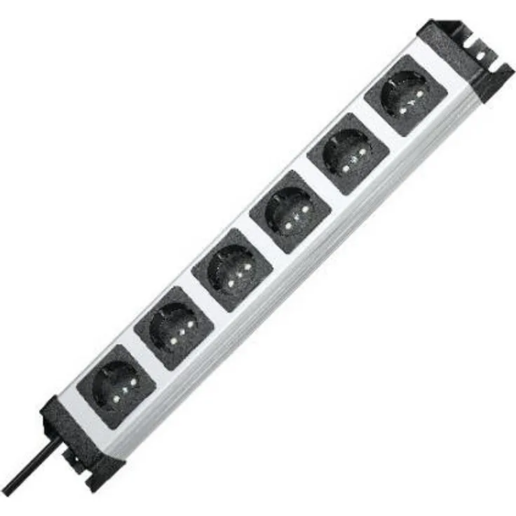 Kopp 226720018 Powerversal Steckdosenleiste, 6-Fach, IP 20