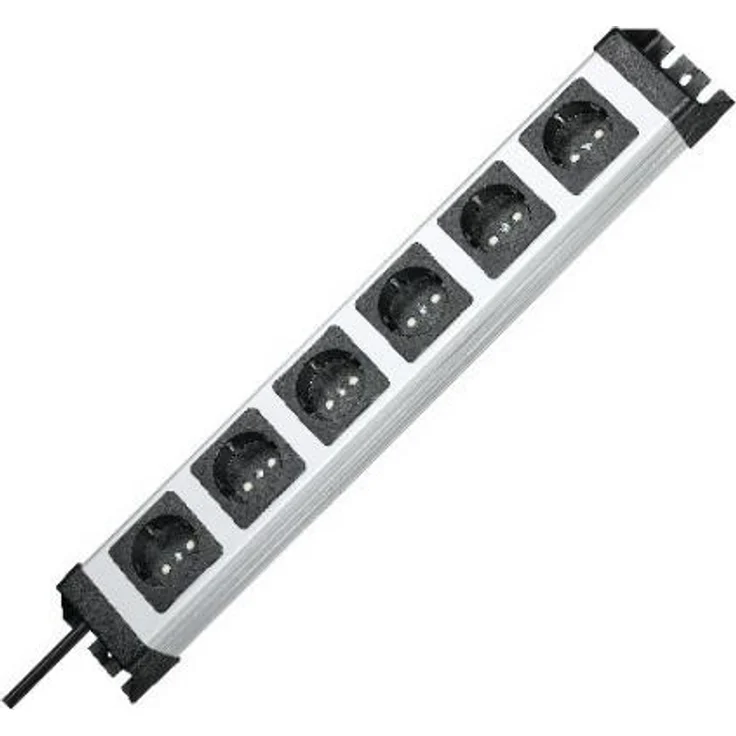 Kopp 226720018 Powerversal Steckdosenleiste, 6-Fach, IP 20 – Bild 1