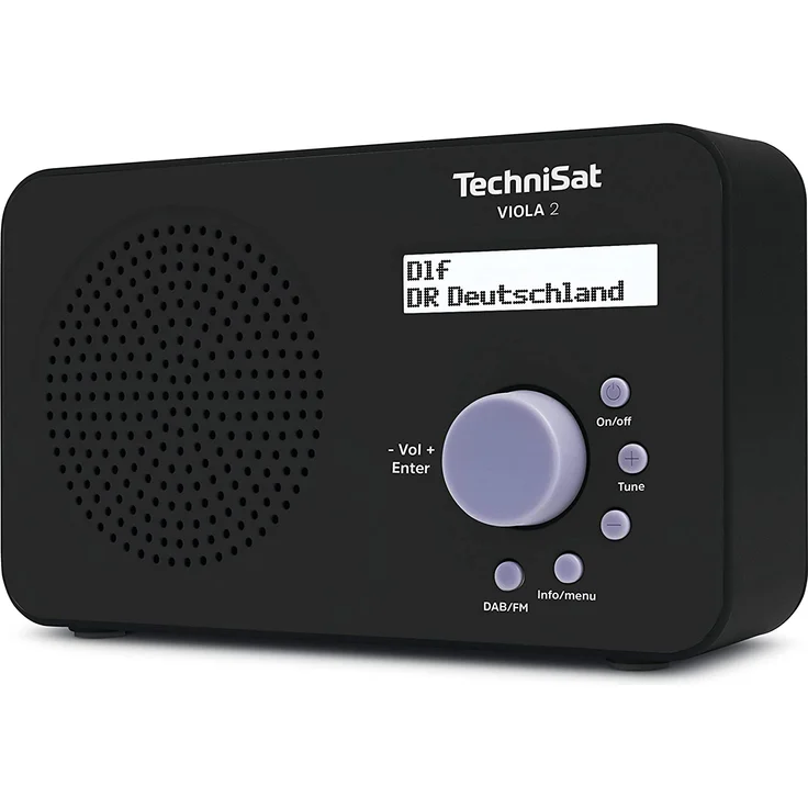 TechniSat VIOLA 2 (0002-3906) Mini Tragbares Radio, LCD-Display, schwarz – Bild 3