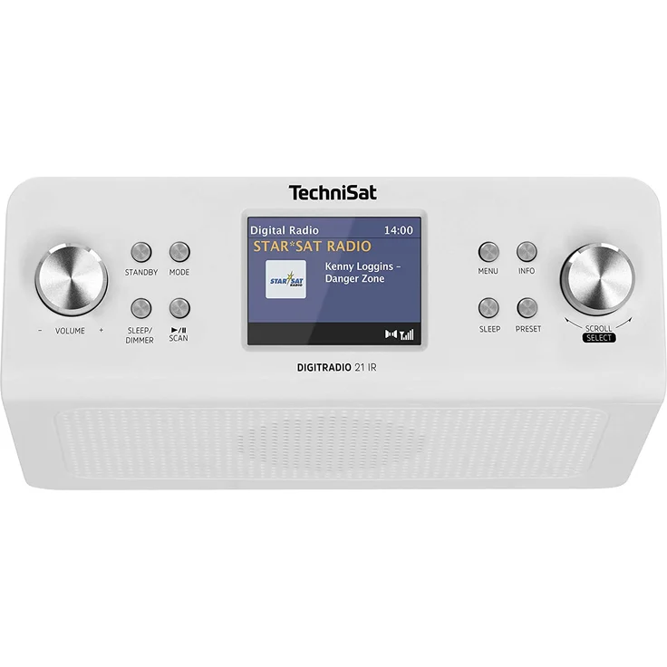TechniSat DIGITRADIO 21 IR - Unterbaufähiges DAB+/UKW/Internet-Küchenradio mit Bluetooth, 2 W Mono-Lautsprecher, 2,8'' Farbdisplay, Uhr mit Wecker, Farbe: weiß – Bild 2