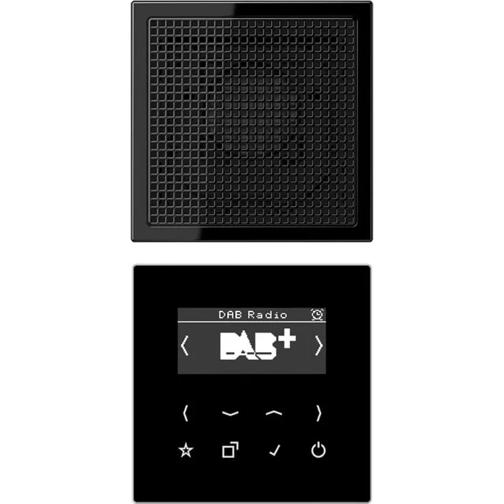 Jung DABLS1SW Smart Radio Unterputzradio, schwarz