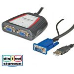VALUE portabler Videosplitter 2-P 250 Mhz VGA-Splitter