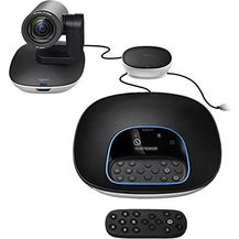 Bild für Logitech Group Videokonferenz-System, Bestehend aus Webcam, Freisprecheinrichtung & Fernbedienung, HD 1080p, 10-fach Zoom, Rauschunterdrückung, USB-Anschluss & Bluetooth, Für größere Meetingräume (960-001057)