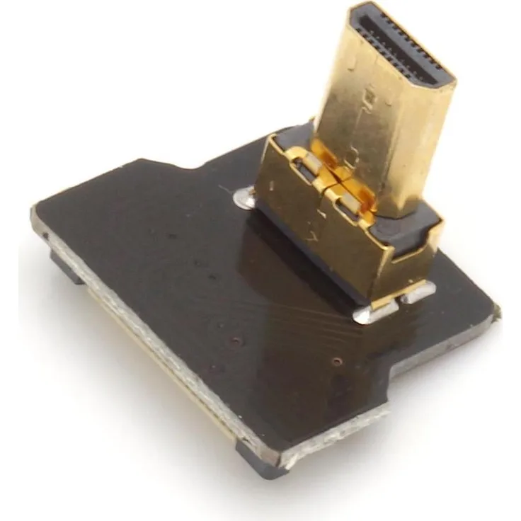 Sertronics Micro HDMI Typ D Stecker, links gewinkelt, für DIY HDMI Kabel (125055)
