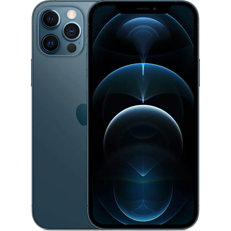 Apple iPhone 12 Pro 5G Smartphone 15,49cm (6,1 Zoll) OLED-Display, 512GB interner Speicher, Dual-SIM, Pacific Blue – Bild 1