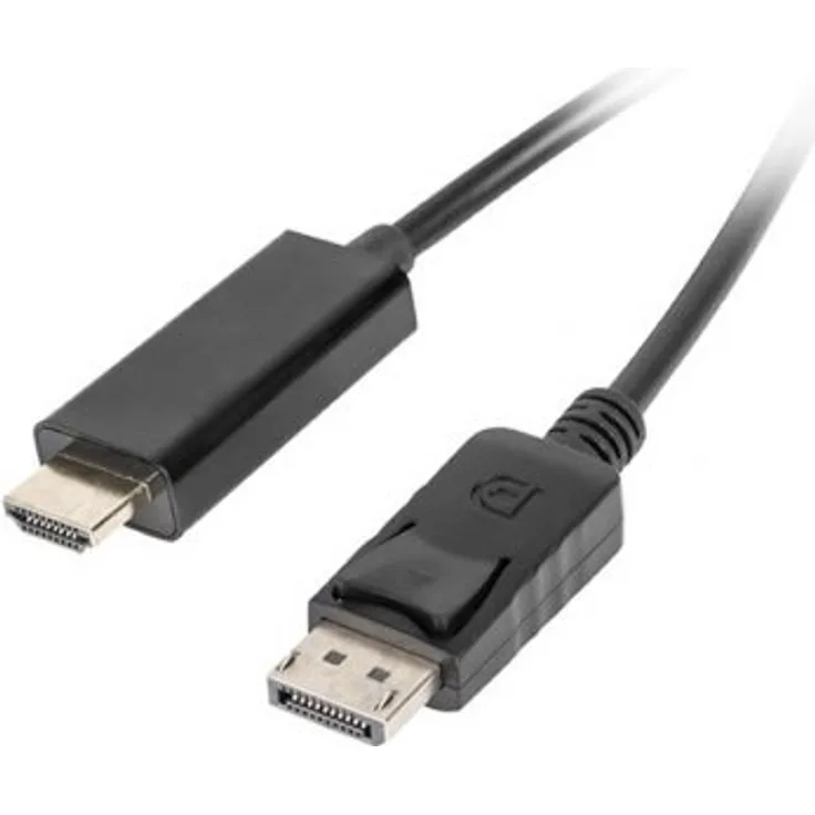 Kabel Lanberg CA-DPHD-10CC-0050-BK (DisplayPort M - DisplayPort, HDMI M, 5m, czarny) (CA-DPHD-10CC-0050-BK)