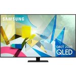 Samsung QE65Q80T 163 cm (65 Zoll) QLED Smart TV (Ultra HD, HDR) HD-Triple-Tuner (Sat, Antenne, Kabel) Modelljahr 2020 Energieklasse G (EU-Modell)