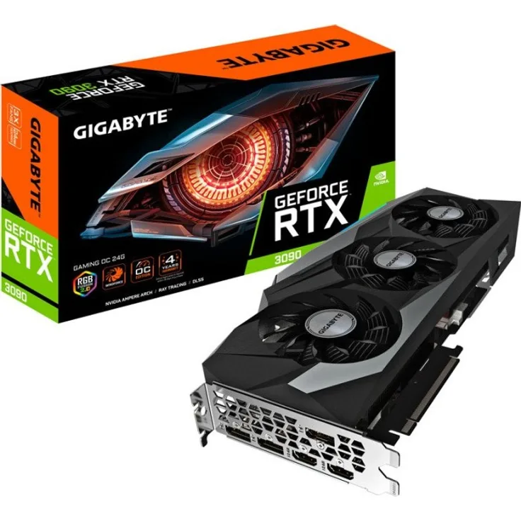 Gigabyte GeForce RTX 3090 Gaming OC 24G, 24GB GDDR6X, 2x HDMI, 3x DP (GV-N3090GAMING OC-24GD)