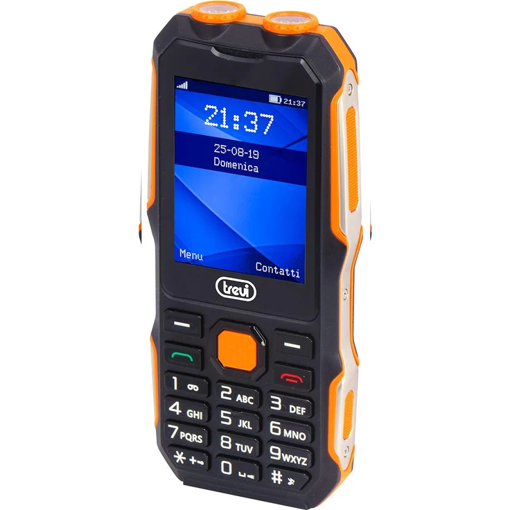 Trevi FORTE 70 Handy mit Stoßschutz, LCD-Display, Bluetooth, Dual-Kamera, Kamera