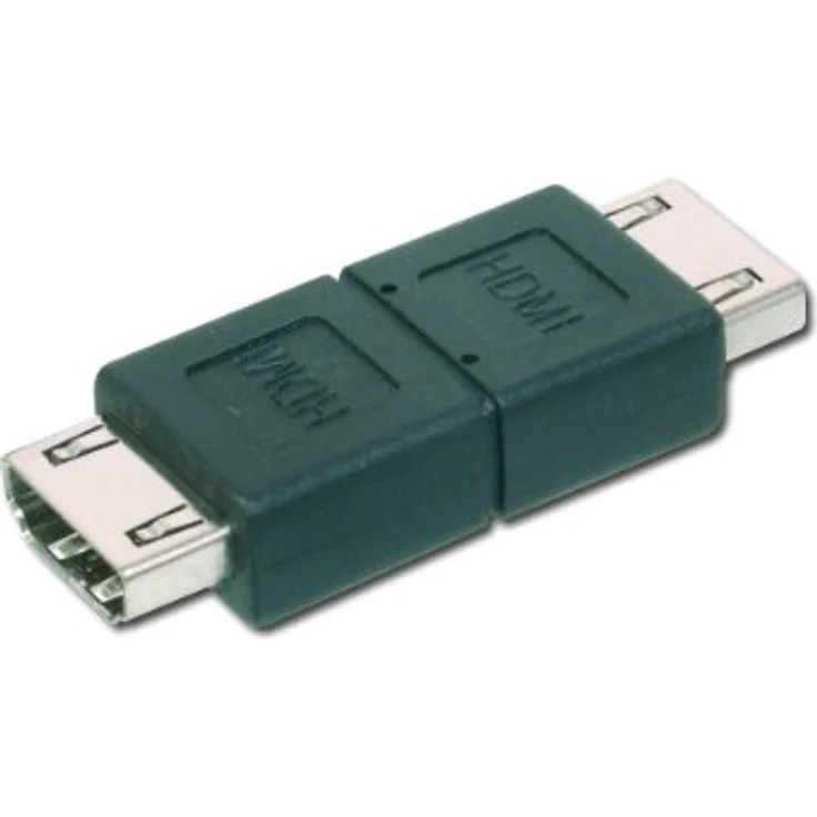 ASSMANN HDMI Grafik Adapter, 2x HDMI Typ A (Buchse zu Buchse), 4K Ultra HD 60Hz, 3840 x 2160 Pixel, Schwarz