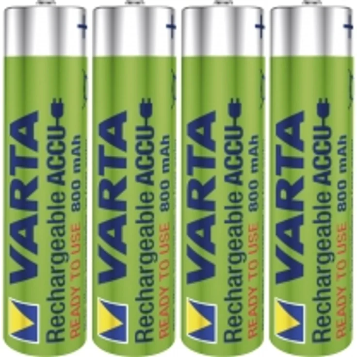 VARTA Rechargeable Akku Ready2Use (vorgeladener AAA Micro 800 mAh Ni-Mh, wiederaufladbar ohne Memory-Effekt, sofort einsatzbereit) 4er Pack – Bild 2