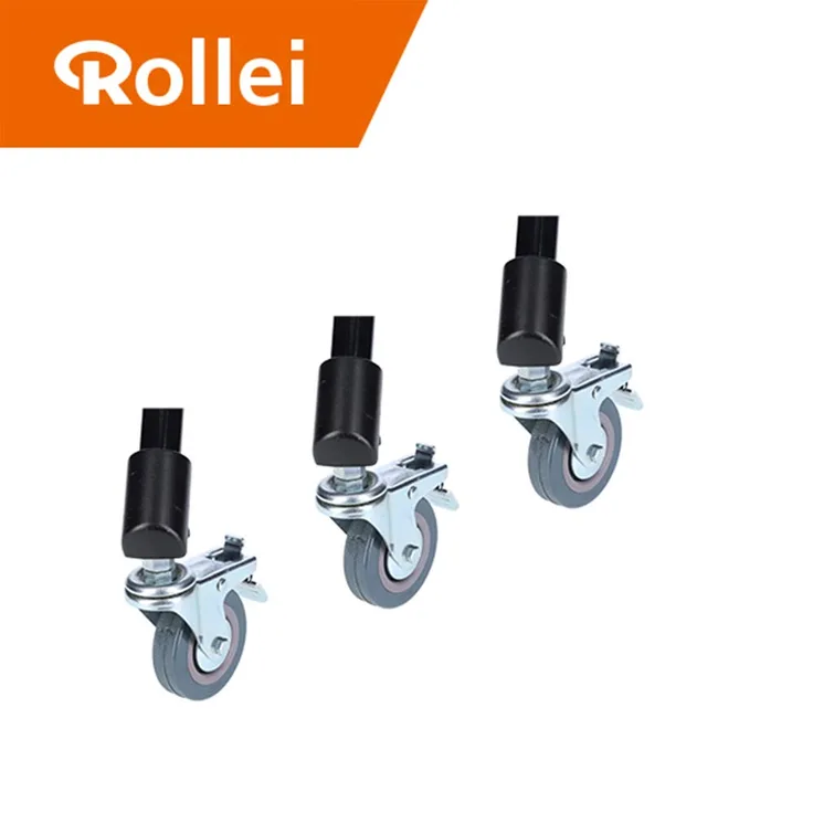 Rollei Rollen für Foto-Galgenstativ - leichteres verschieben des Studio-Blitz Galgenstativ zum schnelleren wechseln der Beleuchtung