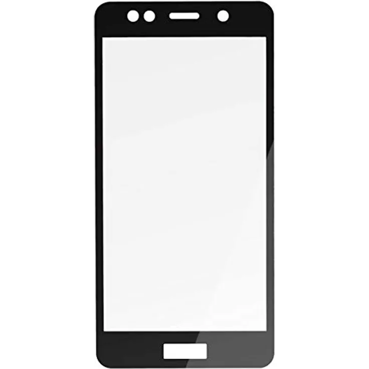 Gigaset Schutzglas (Full Display HD Glass Protector, Panzer-Schutzfolie gegen Glasbruch und Kratzer, extra stoßfest, geeignet für GS 180) schwarze Umrandung
