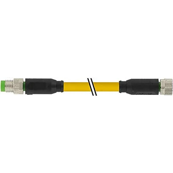 M8 Stecker 0° - M8 Buchse 0°