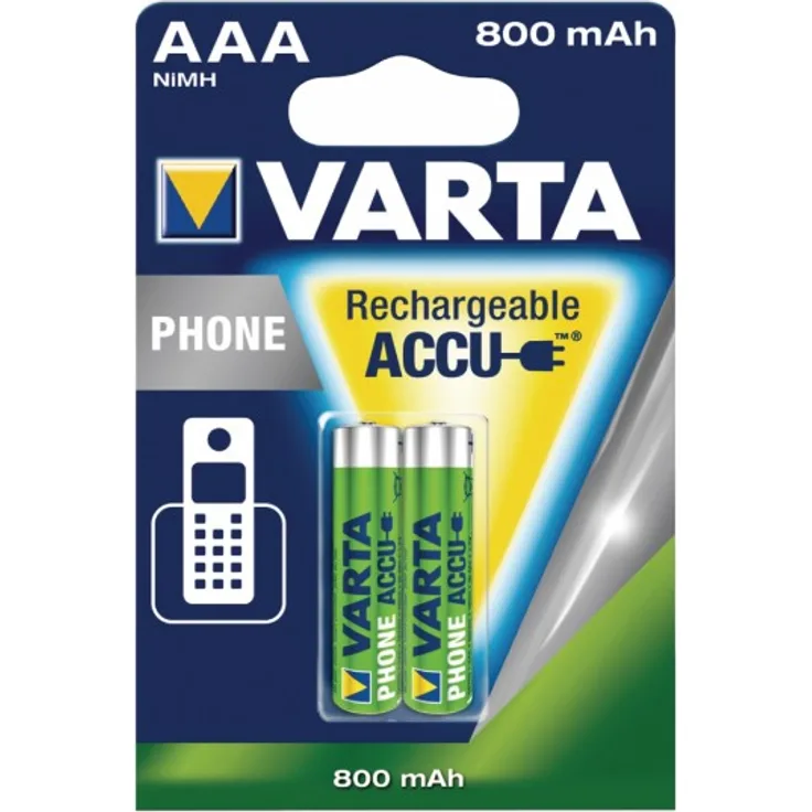 Varta Professional Phone Power AAA Micro HR03 NiMH Akku 1,2V 800 mAh (2 St.)