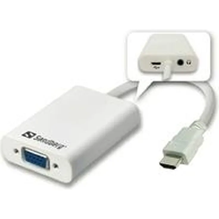 Sandberg 508-77 HDMI auf VGA und Audio Converter weiß