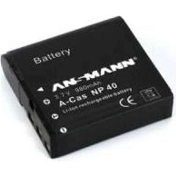 ANSMANN 5022303-05 A-Cas NP 40 Li-Ion Digicam Akku 3,7V-1200mAh für Casio Foto Digitalkamera