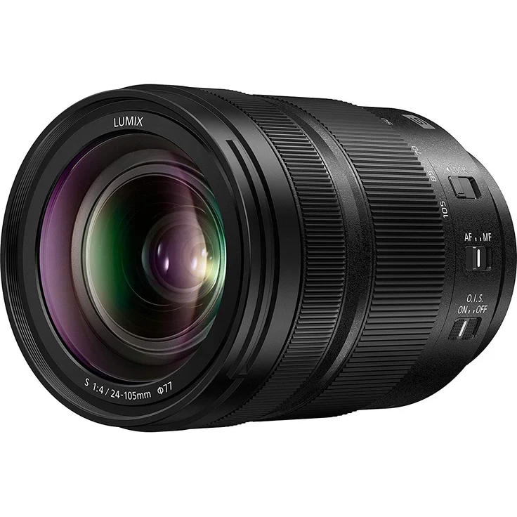 Panasonic S-R24105E LUMIX S Objektiv (24-105 mm, F4.0, Makro, O.I.S, Filtergröße 77 mm, Staub, spritzwasser und kältgeschützt) schwarz – Bild 1