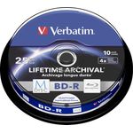 Verbatim M-Disc BD-R, Blu-Ray-Disk 25 GB - 4-fache Brenngeschwindigkeit - langlebige Blu-Ray Disc - 10 Stück Spindel - Preisvergleich