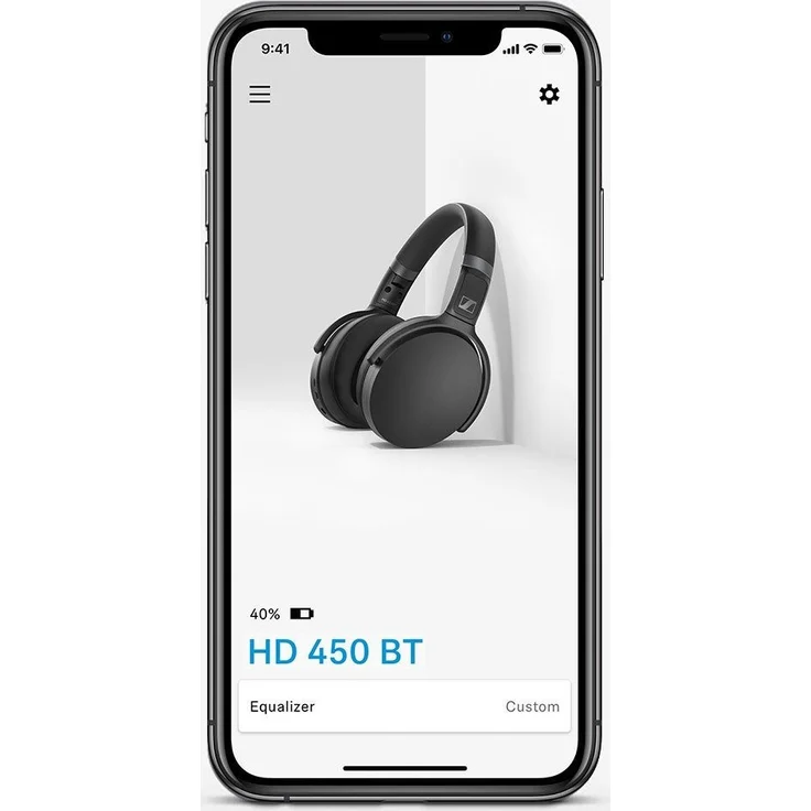 Sennheiser HD 450BT Over-Ear-Kopfhörer, mit Bluetooth, Mikrofon, Noise Cancelling, schwarz – Bild 6