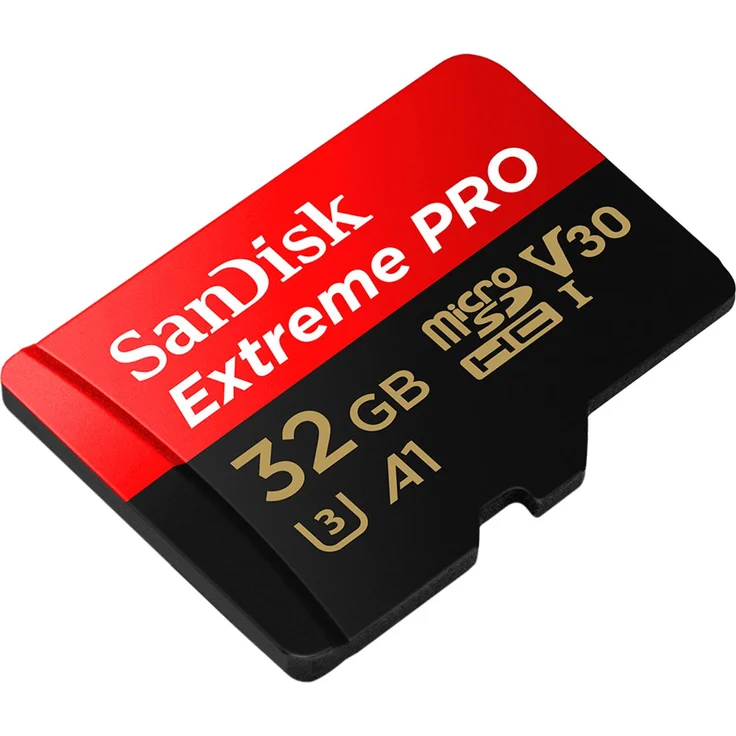 SanDisk Extreme Pro 32GB microSDHC Memory Card + SD Adapter with A1 App Performance + Rescue Pro Deluxe 100MB-s Class 10, UHS-I, U3, V30 – Bild 1