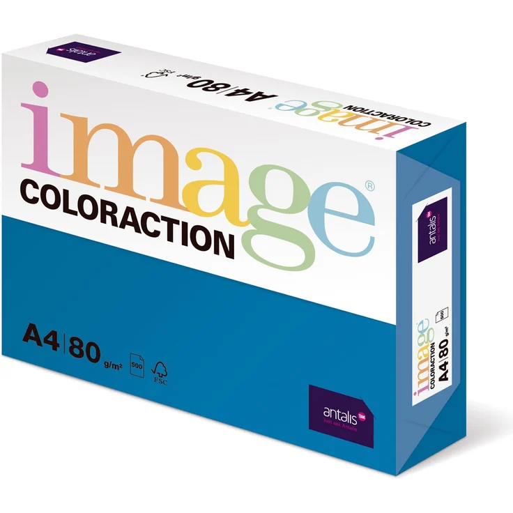 Image Coloraction - farbiges Kopierpapier Stockholm (Tiefblau) 80g-m² A4 - Paket zu 500 Blatt – Bild 1