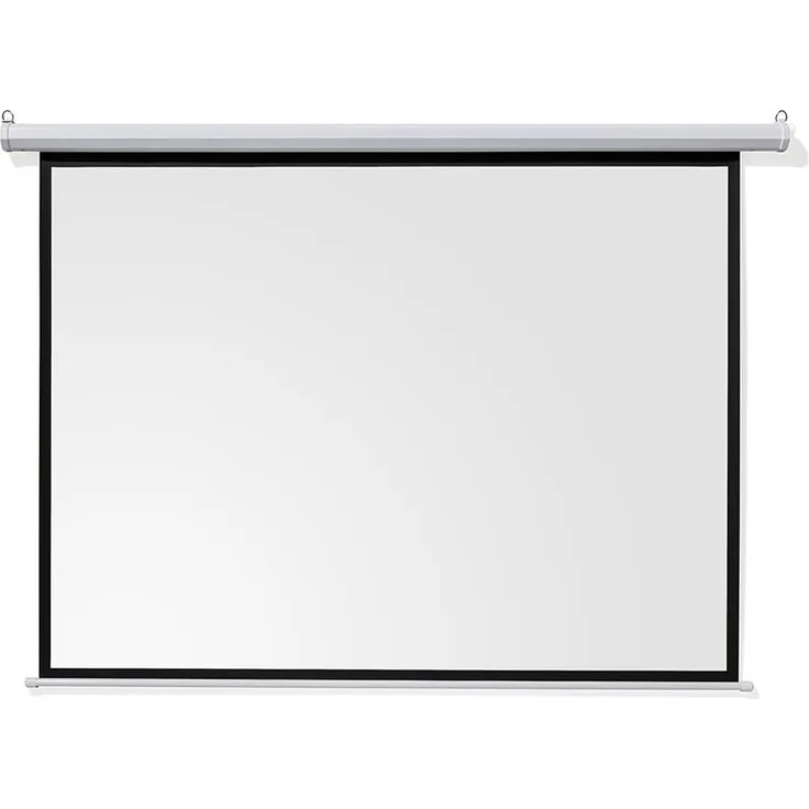 Celexon basic line Motorleinwand 200 x 150cm,Heimkino-Leinwand,Leinwand Format 4:3, Beamerleinwand,