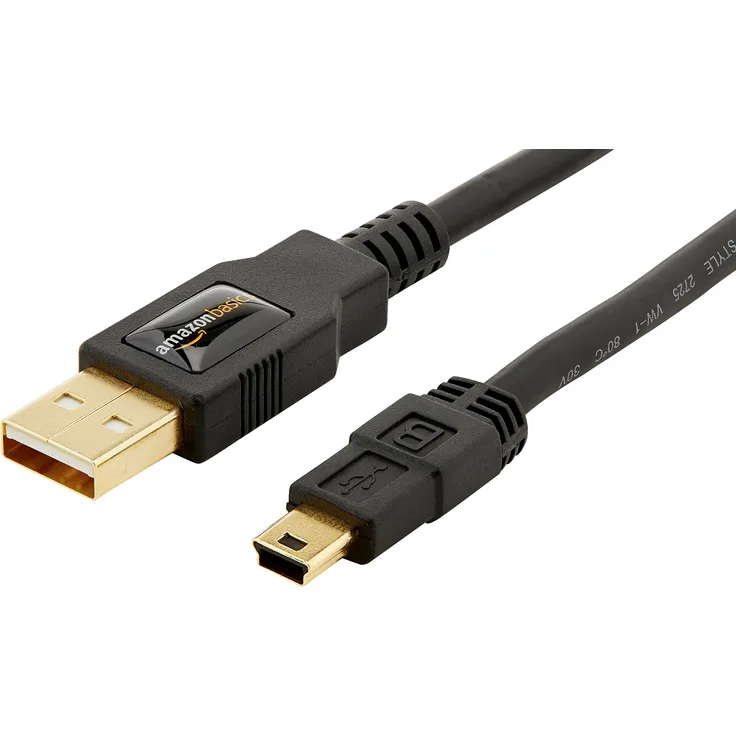 AmazonBasics IFRI USB 2.0 A-Stecker auf Mini-B-Stecker (0,9 Meter),Schwarz - Preisvergleich