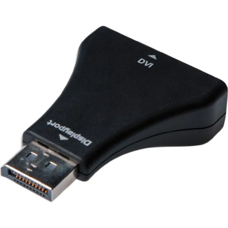 ASSMANN DisplayPort Grafik Adapter, DP zu DVI-I (24+5), WQXGA, 2560 × 1600 Pixel, Schwarz