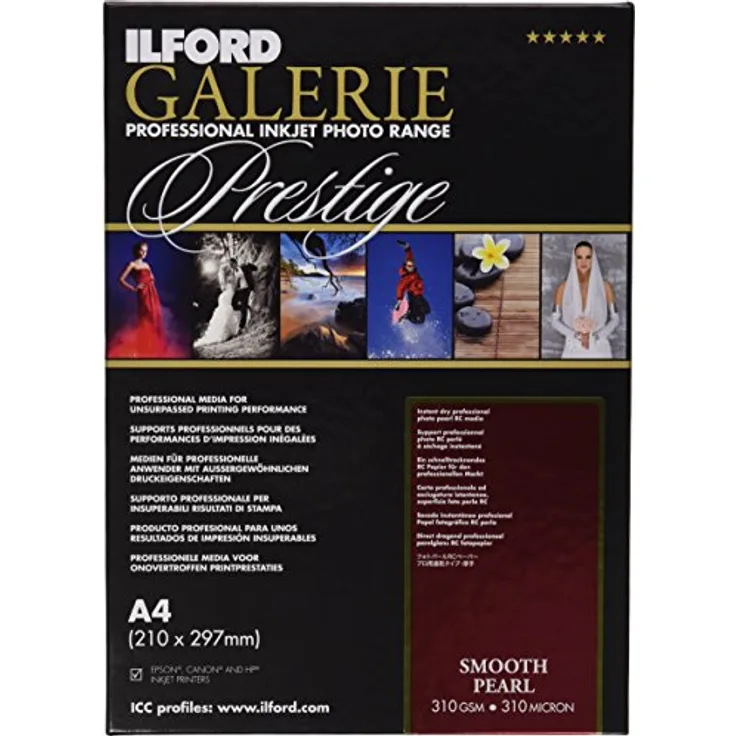 ILFORD GALERIE Smooth Pearl 310 GSM GPSPP A4 Blattware Formatware InkJet Tintenstrahl Fotopapier Photopapier