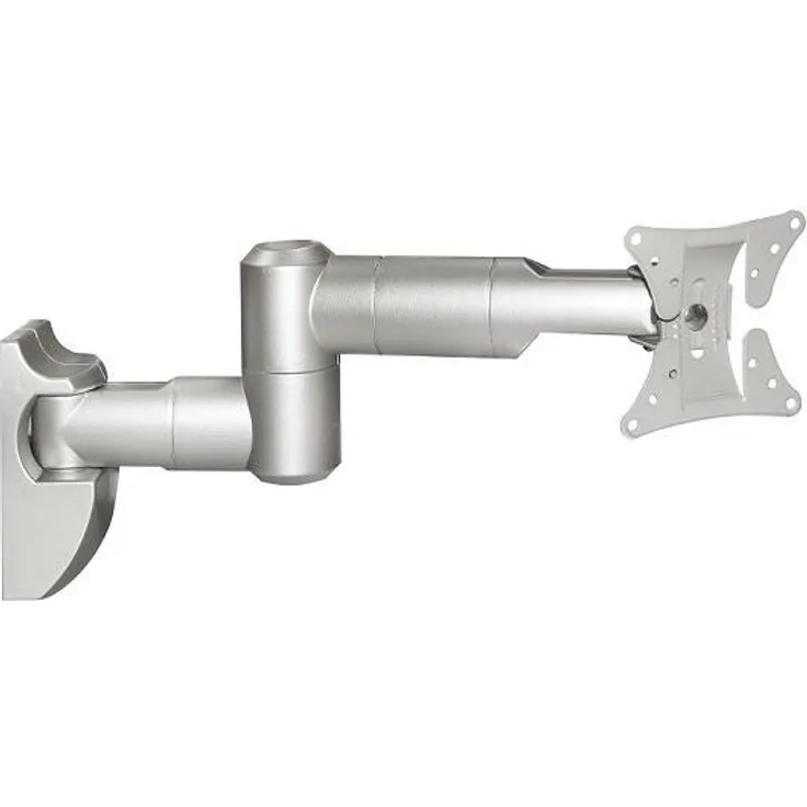 My Wall H9-5L, TV Wandhalterung für Flachbildschirme, 25-76cm (10-30 Zoll), VESA, max.30kg, drehbar und neigbar, silber, schwarz