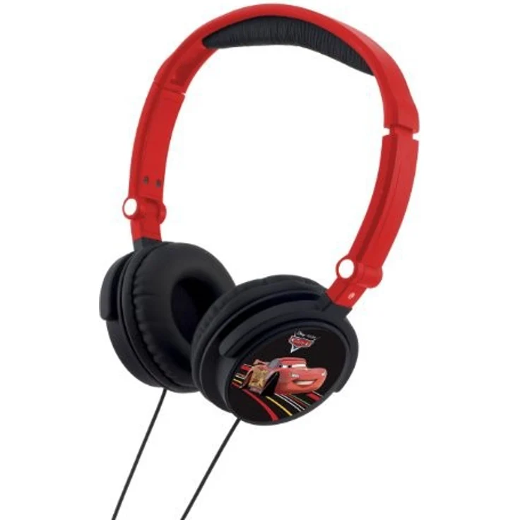 Lexibook Disney Pixar Cars Lightning McQueen Stereokopfhörer, kinderfreundliche Kraft, faltbar und einstellbar, Rot - Schwarz, HP010DC – Bild 1