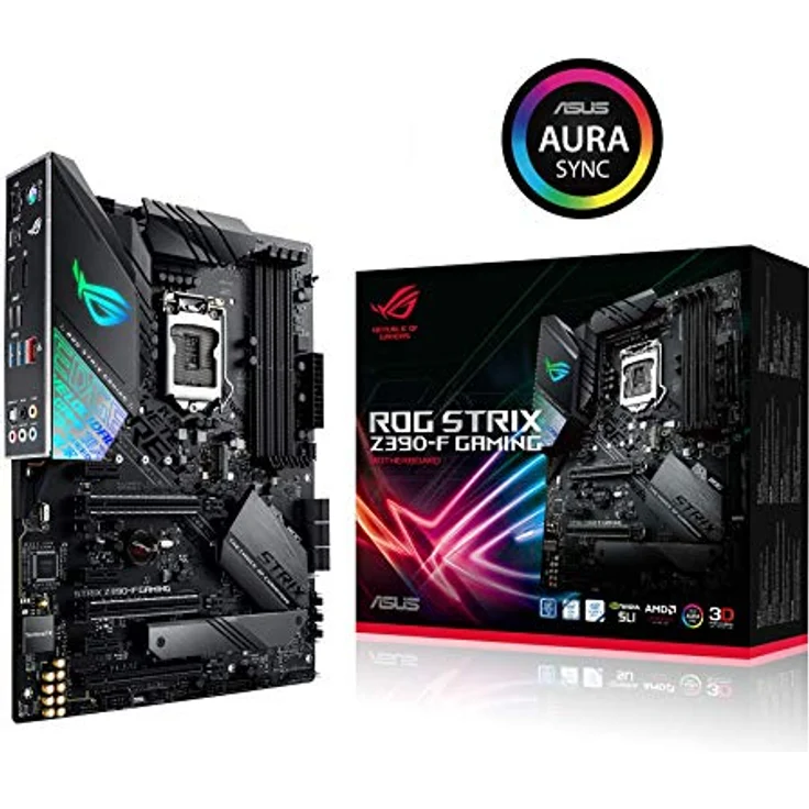 ASUS ROG Strix Z390-F Gaming Mainboard Sockel 1151 (ATX, Intel Z390, DDR4-Speicher, duale M.2 Anschlüsse, SATA 6Gbit-s, USB 3.1 Gen 2) – Bild 1