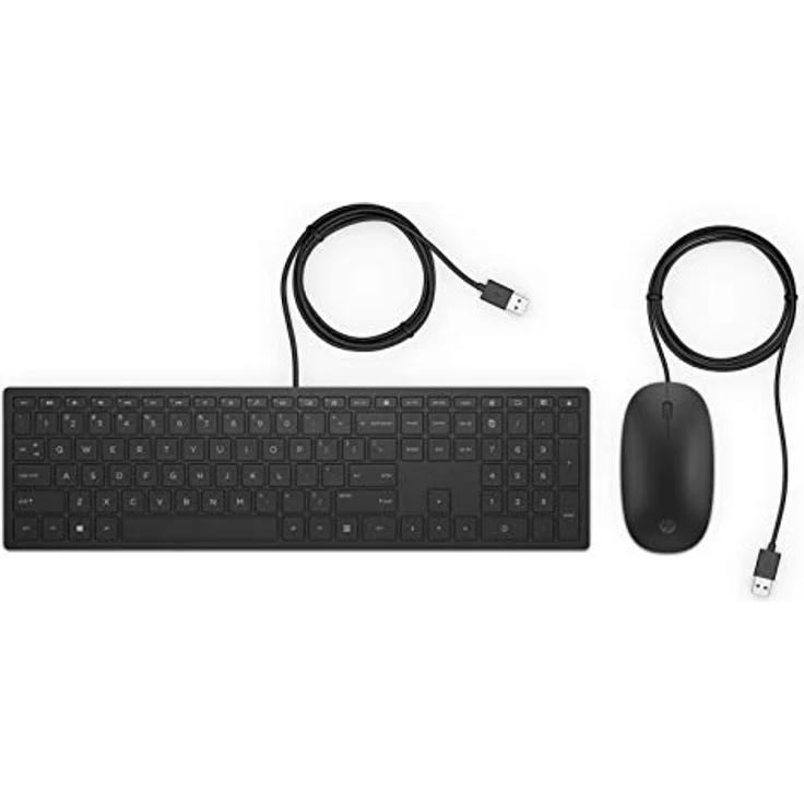 HP Pavilion 400 - Tastatur-und-Maus-Set - USB - Deutsch QWERTZ - Jet Black - für HP 14, 15, 17, 24, 27, Pavilion 15, Pavilion Gaming 15, Pavilion x360, Spectre x360 (4CE97AA#ABD) – Bild 1